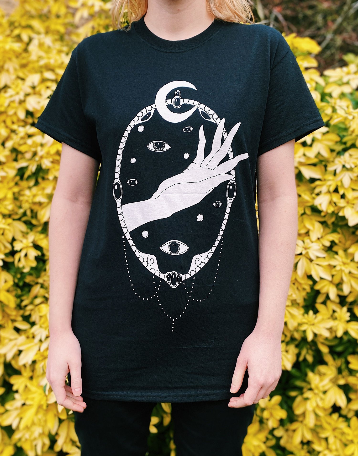 Image of 'Mirror' Black T-Shirt