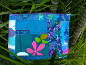 Image of Vintage Plumeria clutch #30