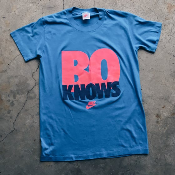 Image of Original Late 80’s Nike Bo Jackson “Bo Knows” Tee (Teal).