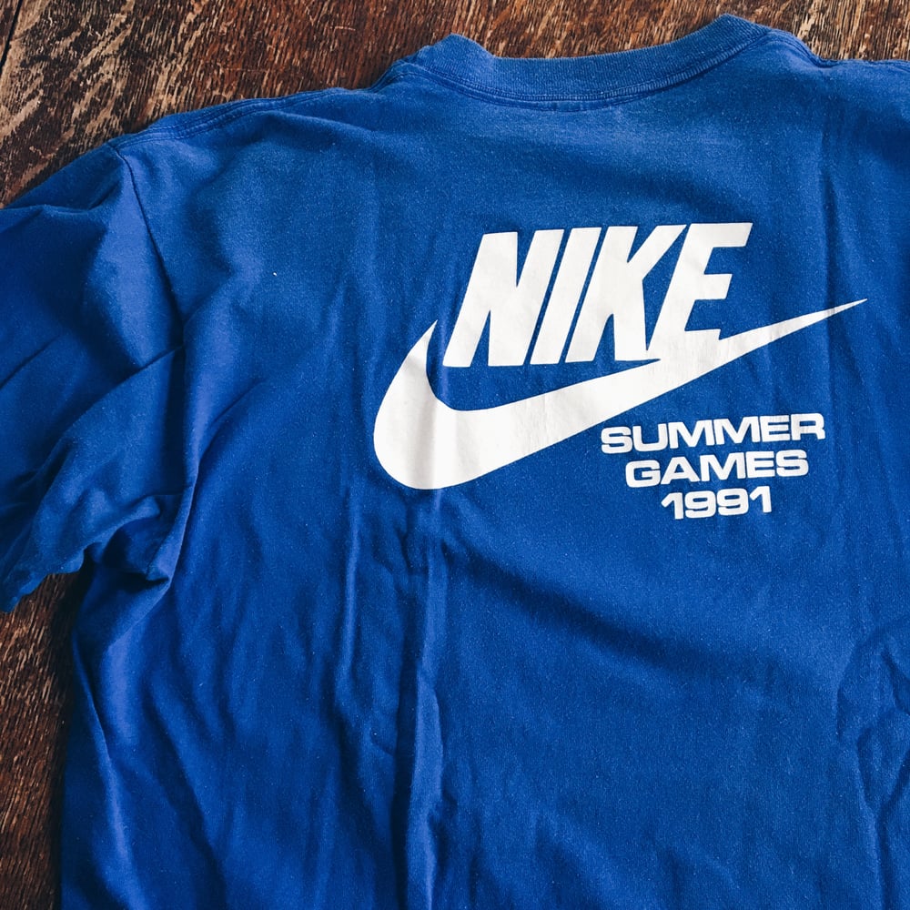 Image of Original 1991 Nike Summer Games Phil Knight Tee.