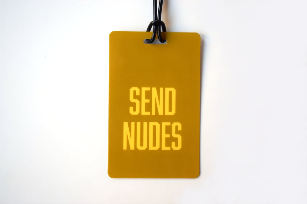 Image of Send Nudes Luggage Tag