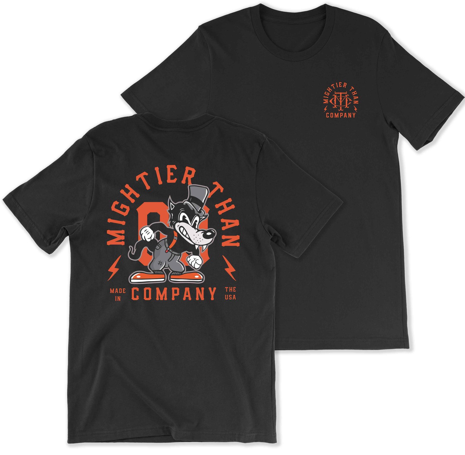 Wolfie The Mascot Tshirt Mightier Than Co