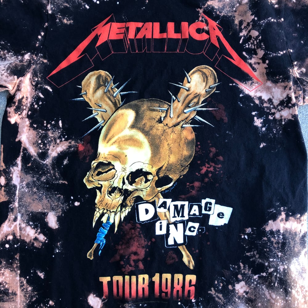 Image of Custom Bleached Metallica “Damage Inc” Tee