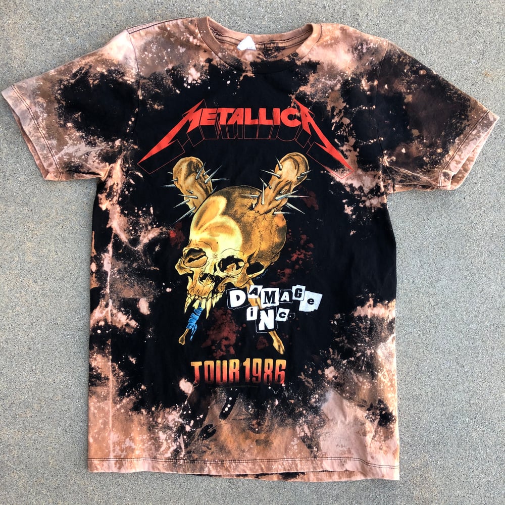 Image of Custom Bleached Metallica “Damage Inc” Tee