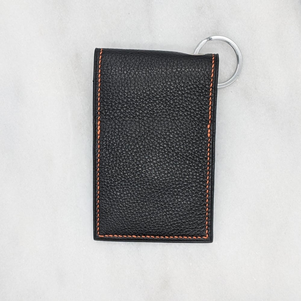 ENTRY CARD Holder Key Ring Black KUBEEKA