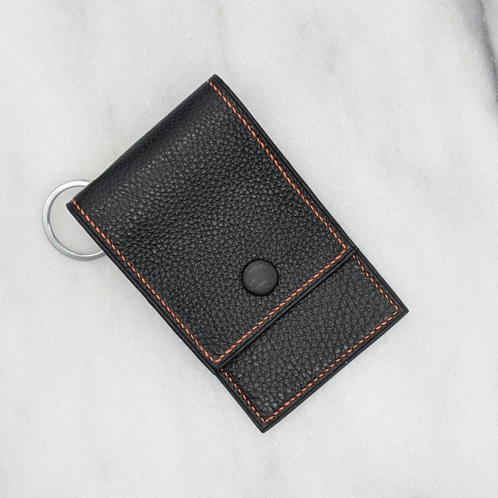 ENTRY CARD Holder Key Ring Black KUBEEKA
