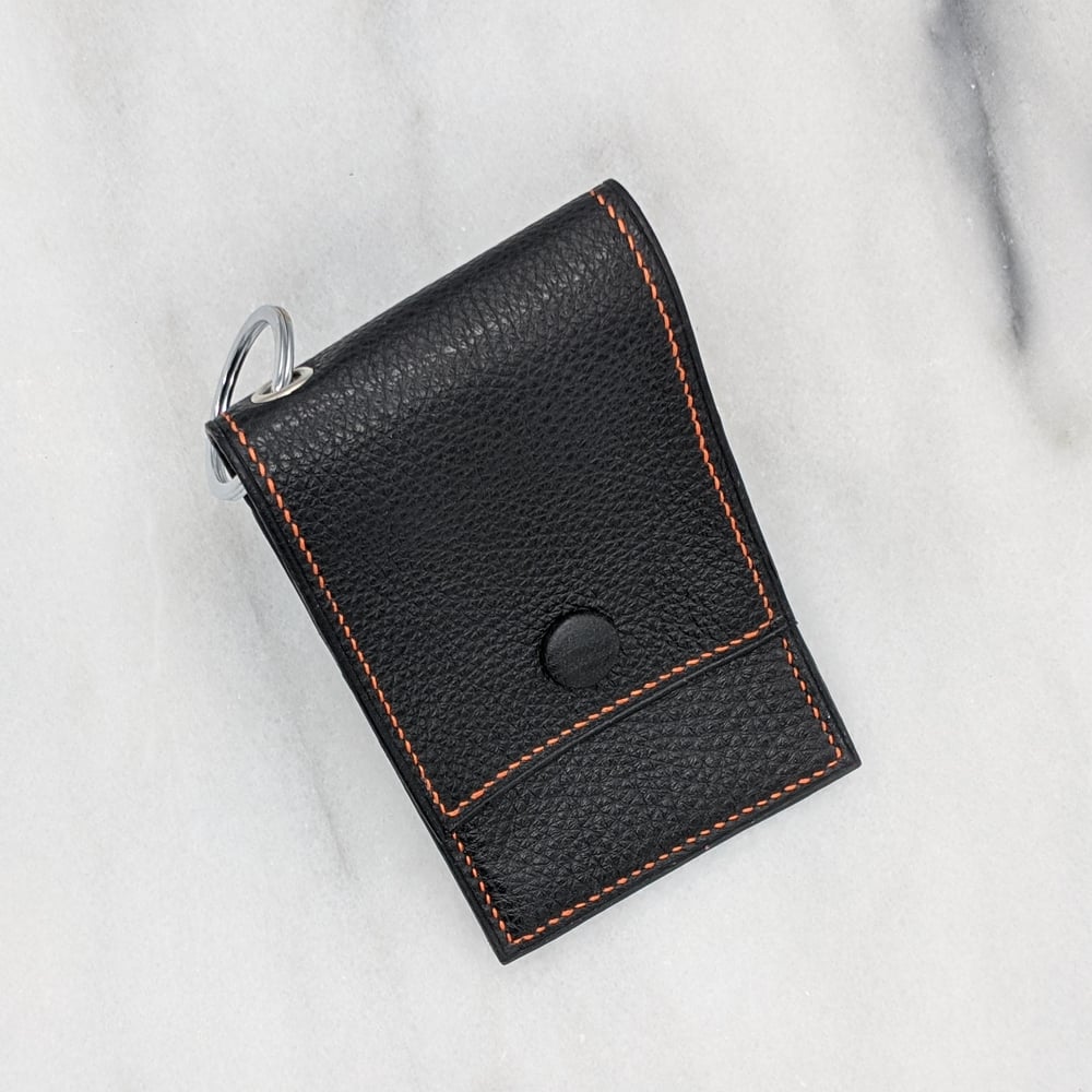 ENTRY CARD Holder Key Ring Black KUBEEKA