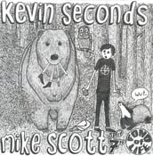 Image of Kevin Seconds / Mike Scott split 7" (Blue Vinyl)