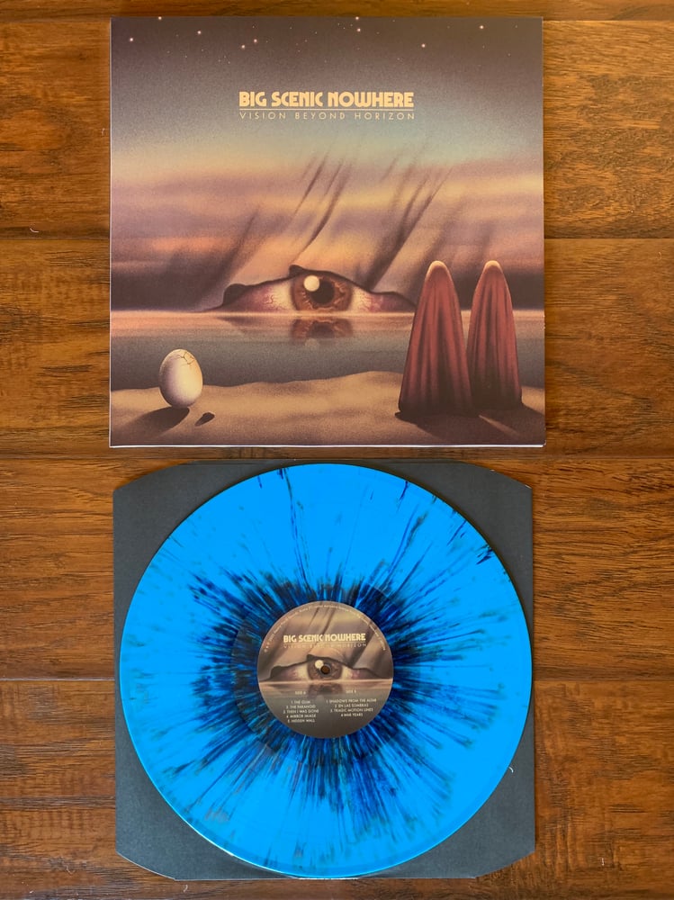 Image of "VISION BEYOND HORIZON" Limited Blue Splatter LP