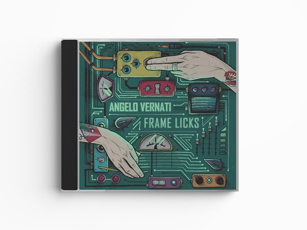 Image of Angelo Vernati's "FRAME LICKS"  - CD version Jewel Box