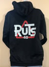 Ruts black '40' Zip Hoodie
