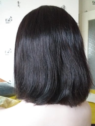 Image of Short Bob wigs lace front 100%human virgin hair