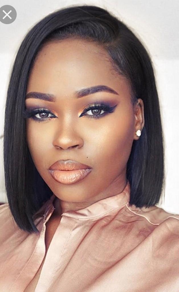 Image of Short Bob wigs lace front 100%human virgin hair