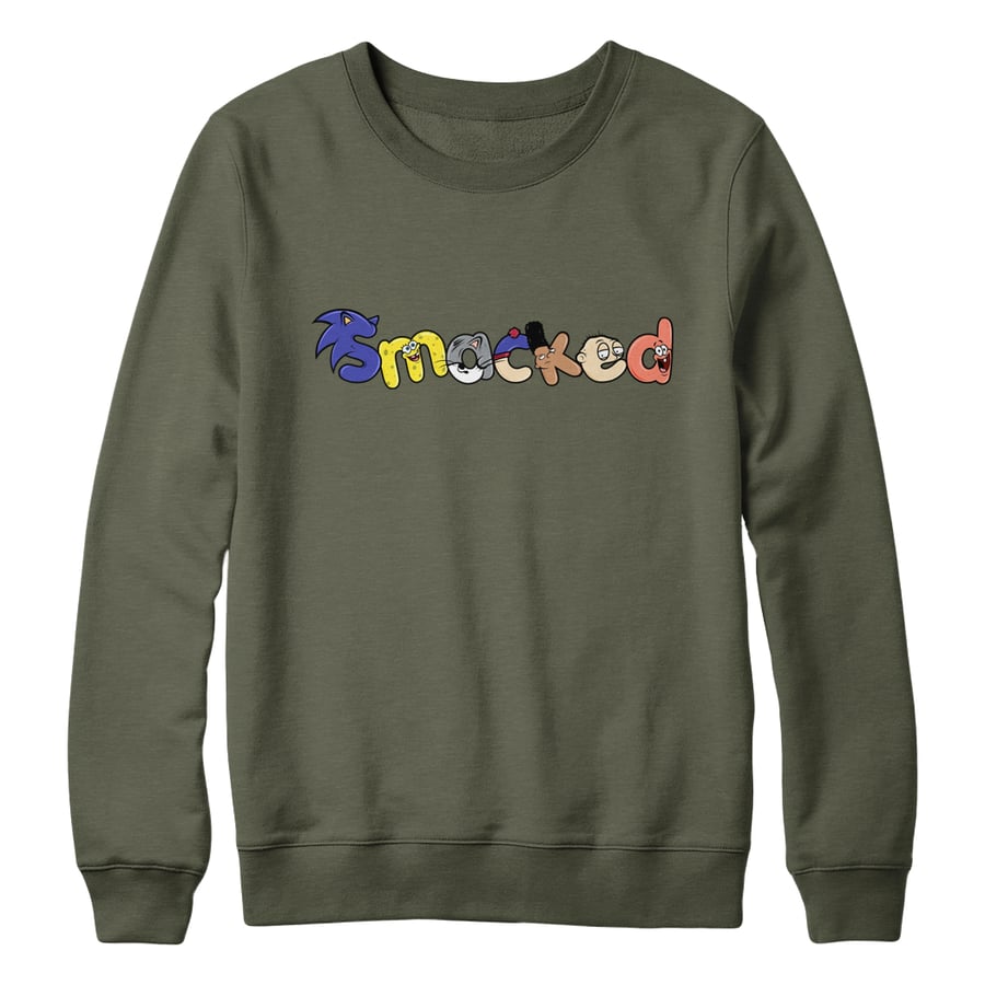 Image of “Super Smacked 90s” Crew neck sweatshirts 