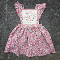 Image 2 of “ All my heart” Pinafore dress
