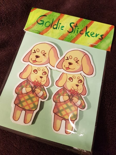 Image of Goldie Animal Crossing Stickers