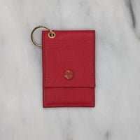 Image 1 of ENTRY CARD Holder Key Ring – Red