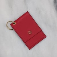 Image 3 of ENTRY CARD Holder Key Ring – Red