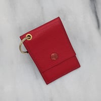 Image 5 of ENTRY CARD Holder Key Ring – Red