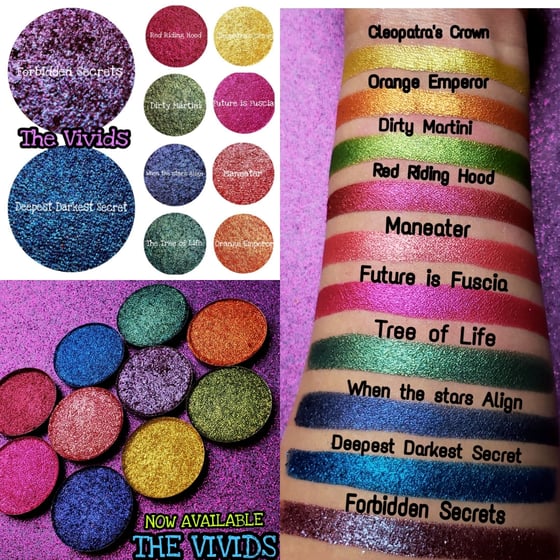 Image of 10 pan Vivids eyeshadow bundle Angeschka favorite 