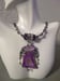 Image of PURPLE DRUZY PENDANT NECKLACE SET