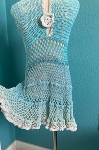 Image 4 of Handmade Crochet Dress Size 5-6 Girls