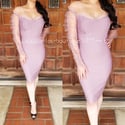 Blushing Couture Bandage Dress 