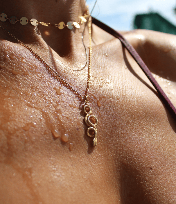 Image of Infinity Serpent necklace. 