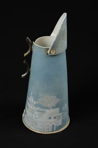 Image 1 of SARAH DUNSTON TALL BLUE JUG