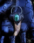 Image 1 of Emerald Antler Necklace
