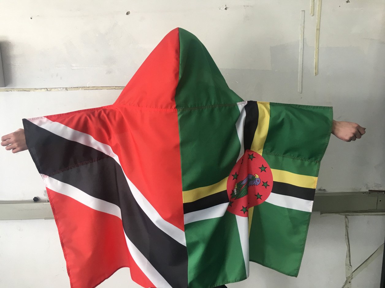 Image of Rep your island Handsfree Flag Hoody Cape (Tell us your country)