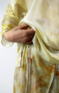 Image 3 of golden feather weight silk dance pants