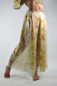 Image 1 of golden feather weight silk dance pants