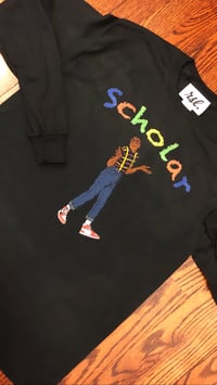 Scholar (Black) Long Sleeve Tee 