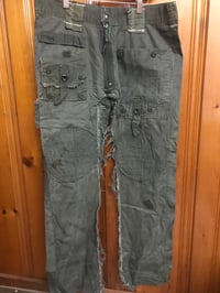 Image 1 of Upcycled Army Pants with Knee Patch