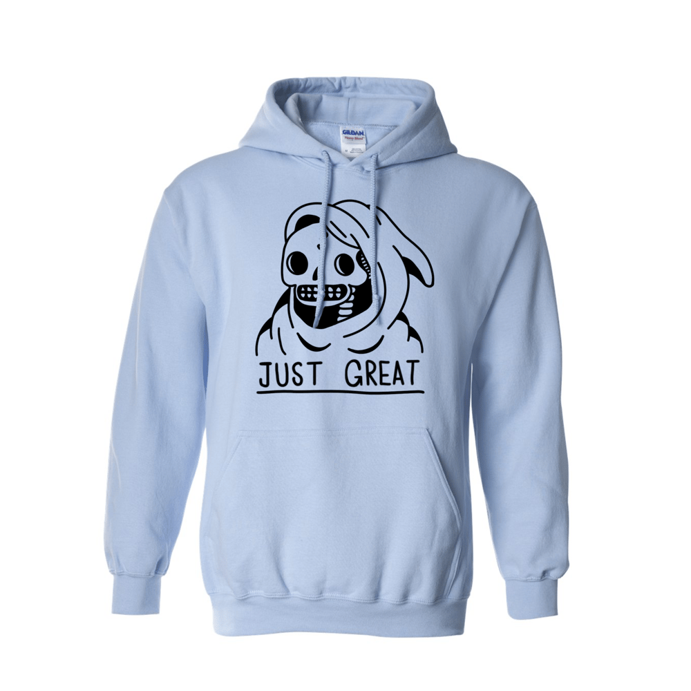 Image of Just Great hoodie (light blue)