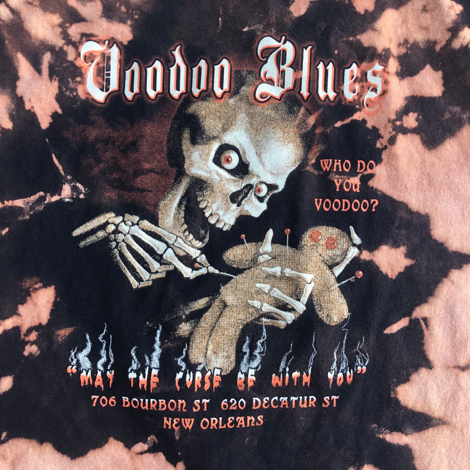 Image of Custom Bleached Voodoo Blues Tee