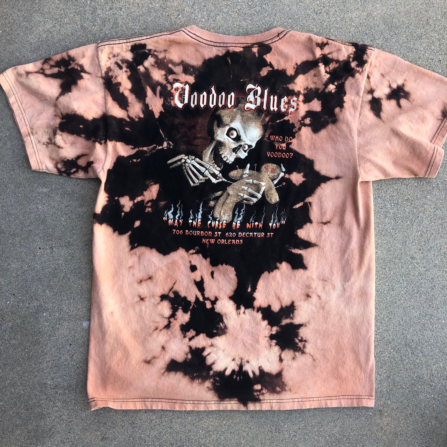 Image of Custom Bleached Voodoo Blues Tee