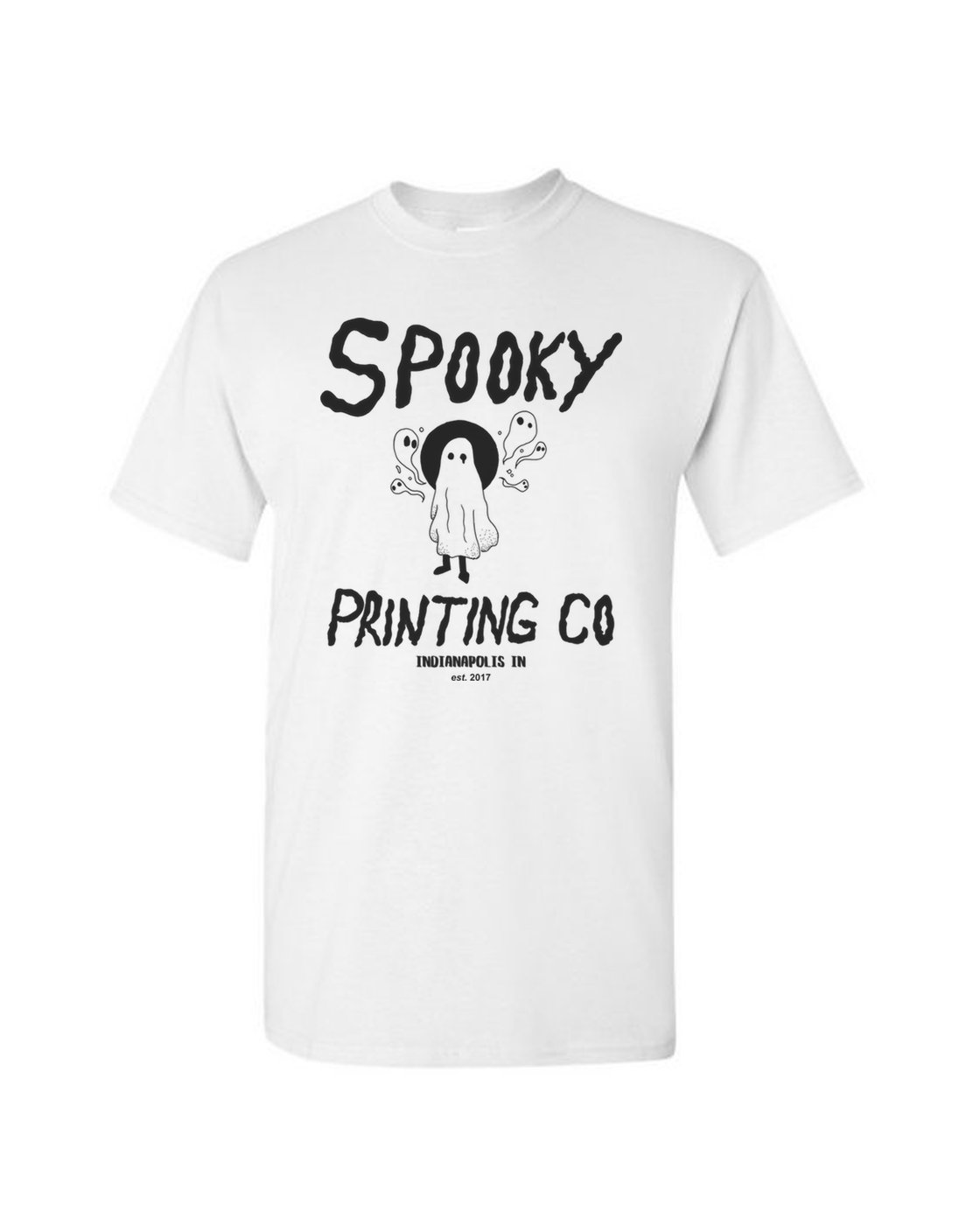 Image of Spooky Print Team Tee (white)