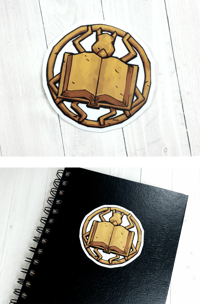 Image of The Book Crest Sticker