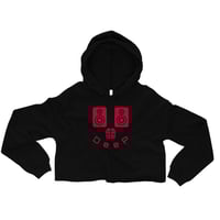 Image 2 of Women's Speaker DEEP Cropped Hoodie - available in black, dark grey, or green