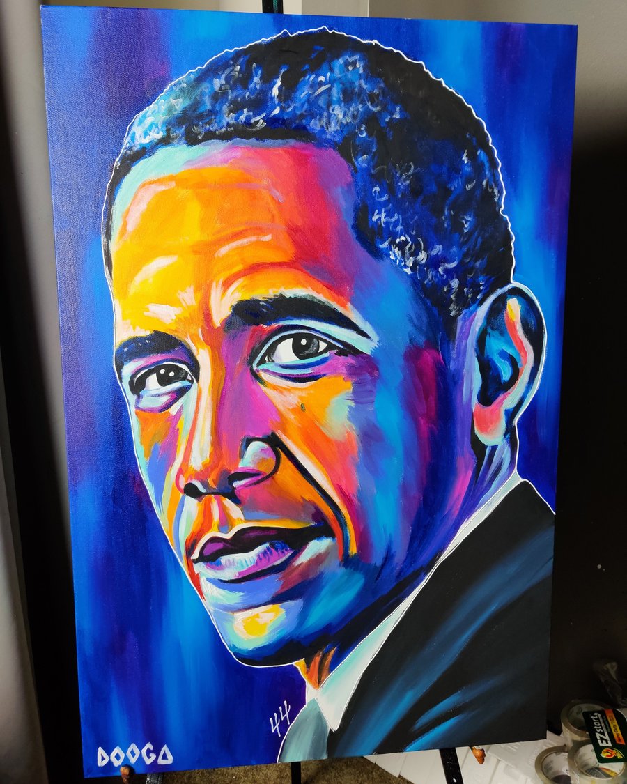 Image of Barack Obama - Canvas Print 