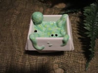 Image 3 of CREATURE FROM THE CRAB RANGOON "Mild" Green Limited Edition 11oz 2-Piece Ceramic Tiki Mug