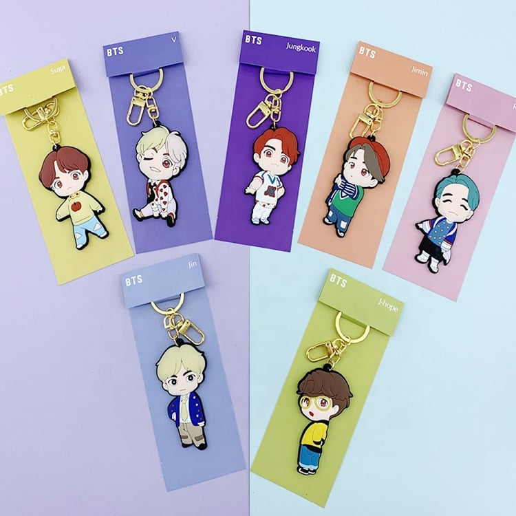 Image of BTS Cartoon Keychain