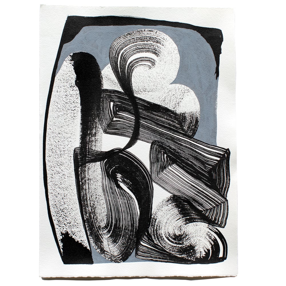 Image of One Stroke on Grey Background / Vincent de Boer