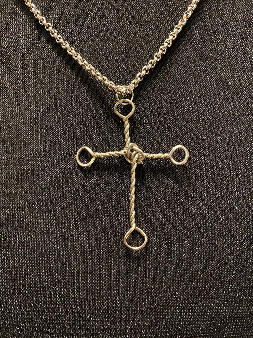 Stainless Steel Cross and Chain Necklace
