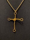 Gold Cross and Chain Necklace