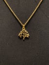 Gold Plated Tree of Life Pendant and Chain Necklace