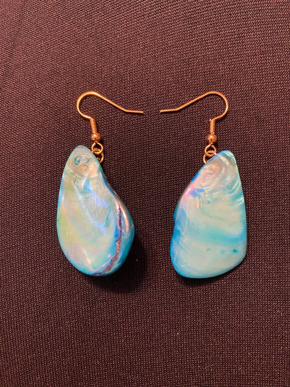 Shell Flake Gold Earrings