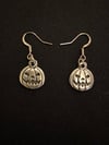 Silver Pumpkin Earrings